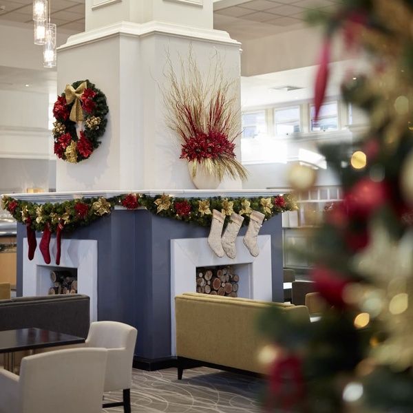 Coldra Court Hotel Lobby at Christmas
