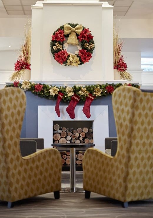 Coldra Court Hotel Lobby at Christmas