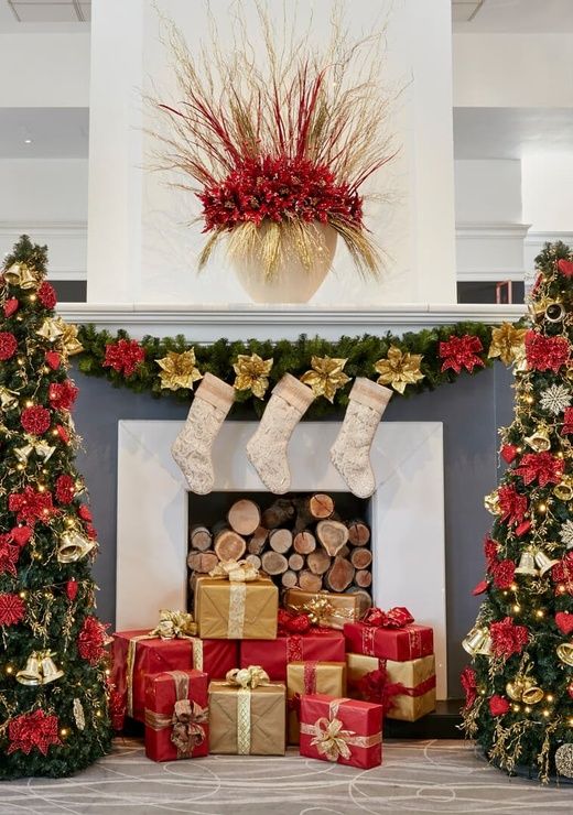 Coldra Court Hotel Lobby at Christmas