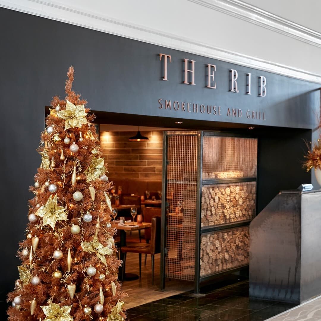 Coldra Court Hotel The Rib Entrance at Christmas