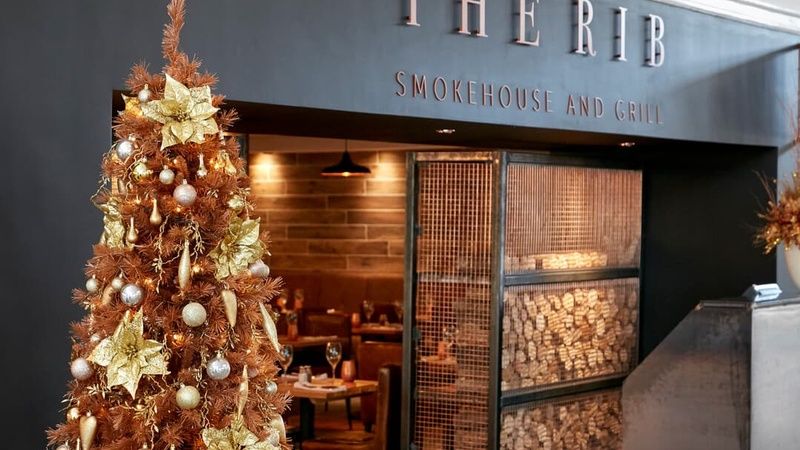 Coldra Court Hotel The Rib Entrance at Christmas