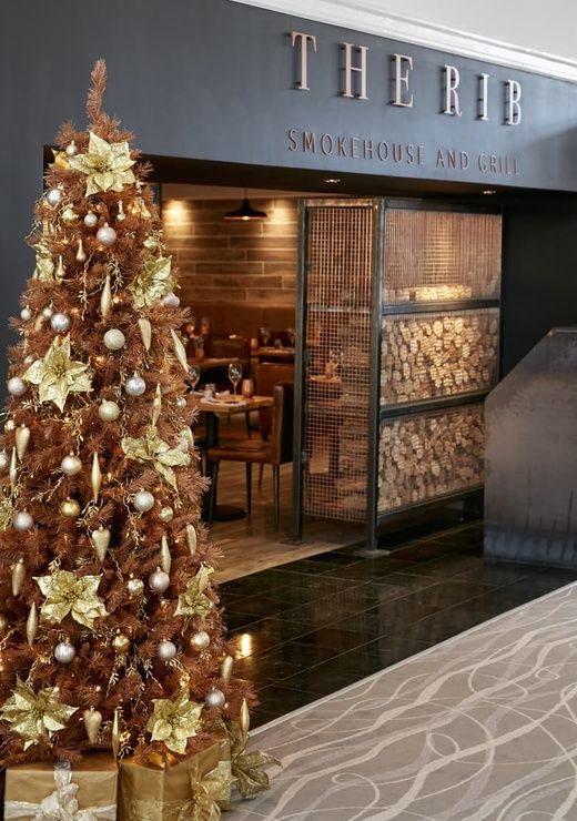 Coldra Court Hotel The Rib Entrance at Christmas