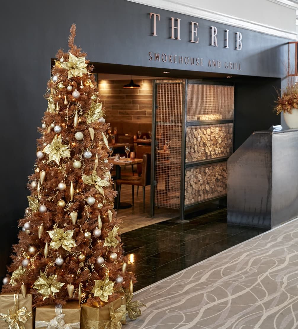 Coldra Court Hotel The Rib Entrance at Christmas