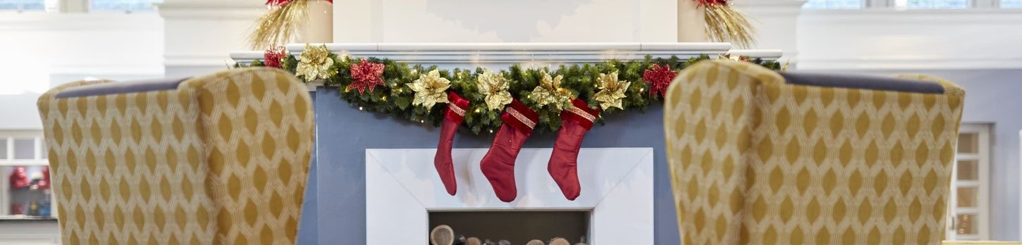 Coldra Court Hotel Lobby at Christmas Banner