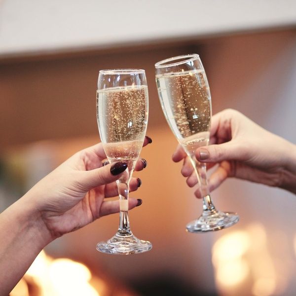 Cheers, Prosecco, Couple, Bubbles