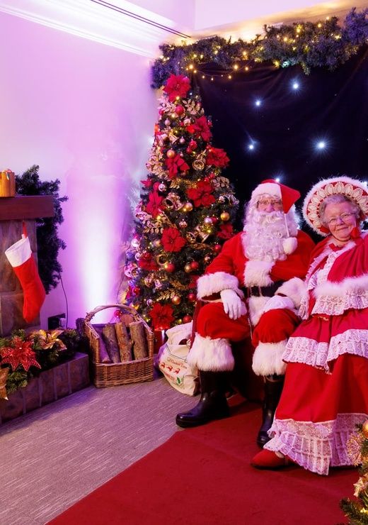 Santa's Grotto 2023 Photoshoot Fireplace Christmas