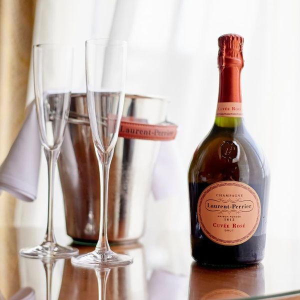 Bottle of Rose Champagne